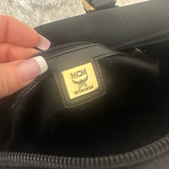 MCM Black Satchel Boston Bag - Picture 8 of 13